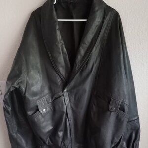 Vintage Men's Real Leather Riding Jacket  Snap up , Size 4242